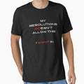 My resolutions doesn't allow this i want in white and red funny humor design by Creative Life
