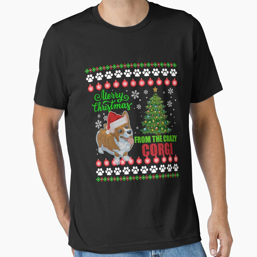 Merry Christmas From Corgi Dog Ugly Sweater T Shirt by thuthuatna
