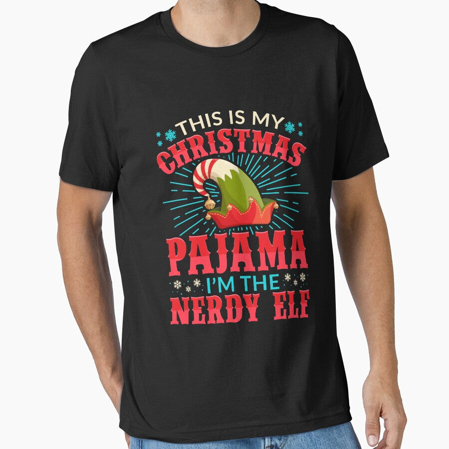 Nerdy Elf Matching Family Christmas Costume by Hananiah Merch