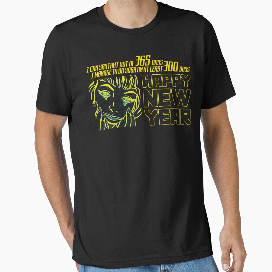 Funny | HAPPY NEW YEAR | Fitness | Tshirt by Merchbid .