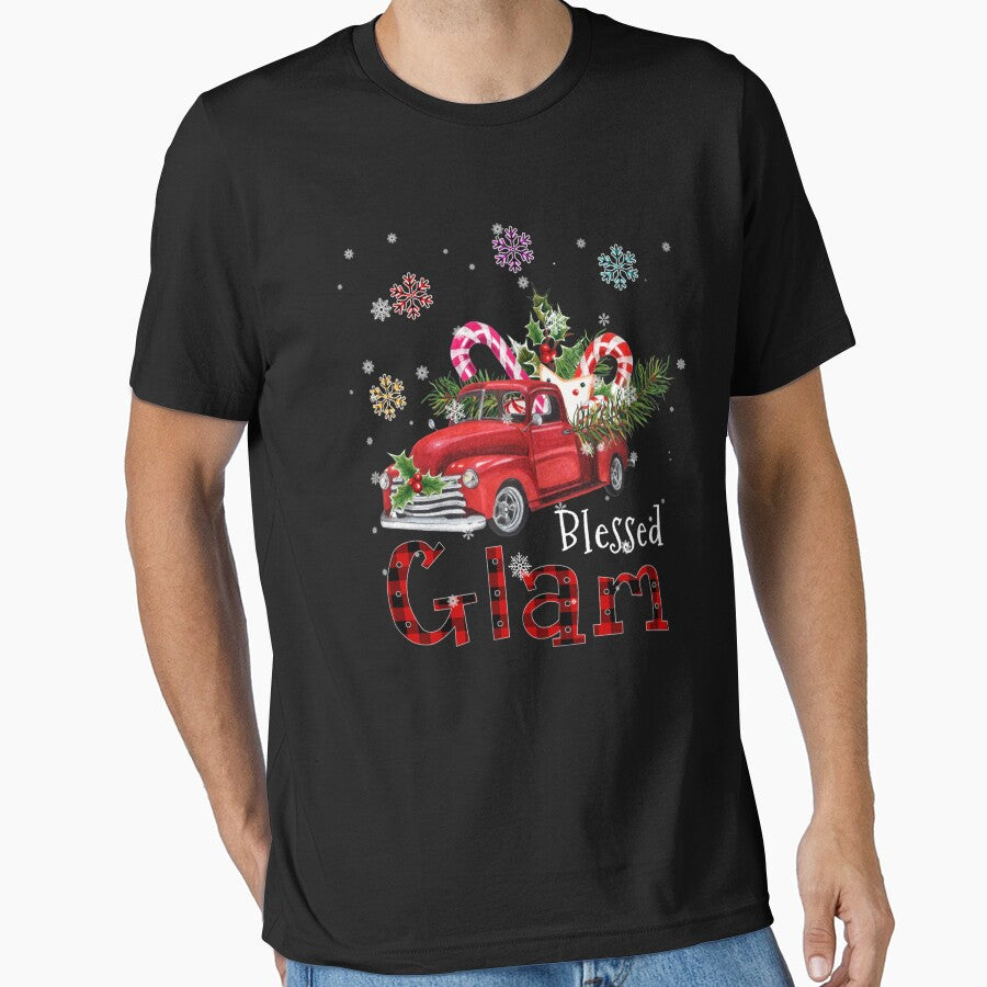 Blessed Glam Christmas Red Truck Gift For Grandma by ainegonza