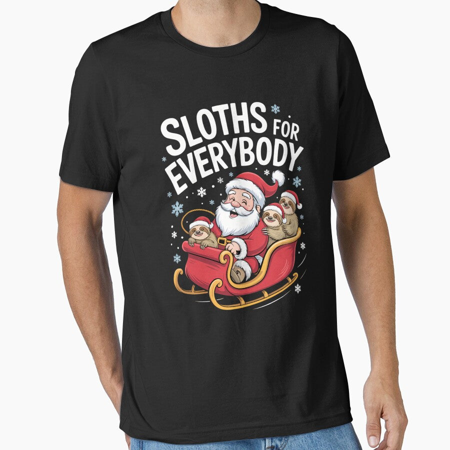 Funny Sloth Christmas Xmas by tearbytea