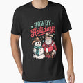 Howdy Holiday Gingerbread Cowboy Santa Christmas Western by LunaCrazeArt