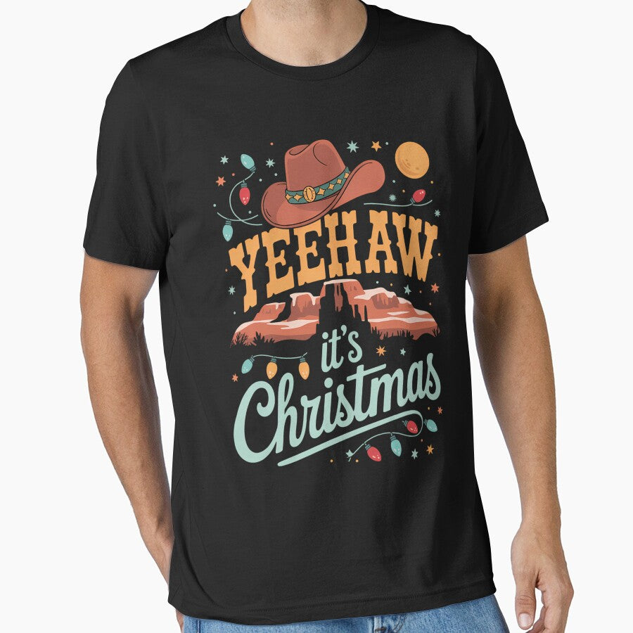 Christmas Western Christmas Cowboy Santa Funny Farm Christmas by Sea4Adventures