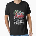 Merry Christmas Red Truck Family Christmas by Bandikonsalez