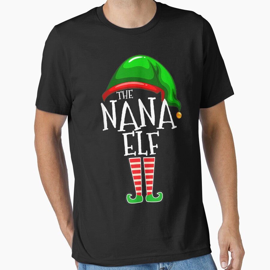 The Nana Elf Family Matching Group Christmas Gift Grandma by MichelleArtsy