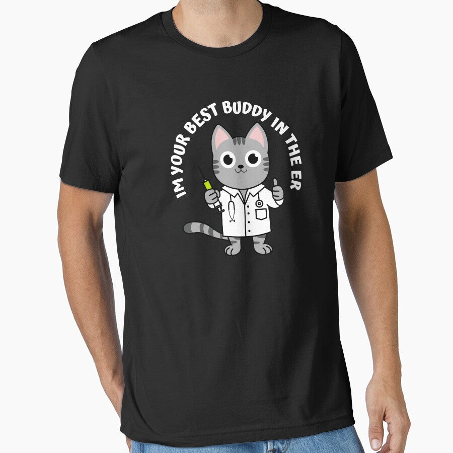 Cat Nurse-Cat doctor-Youre best buddy in the ER by medoutfits