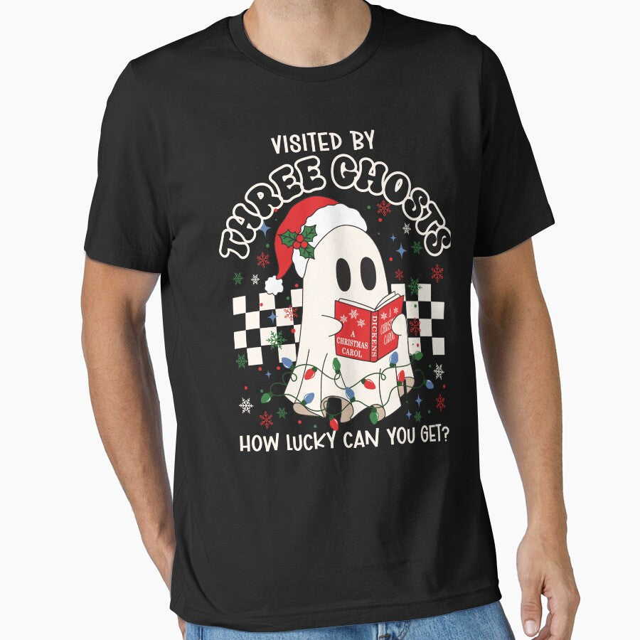 FUNNY CHRISTMAS GHOST READING BOOKS, A CHRISTMAS CAROL by FlutteringWings