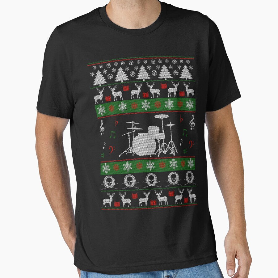 Ugly Drums Christmas Sweater by azdesigns4u