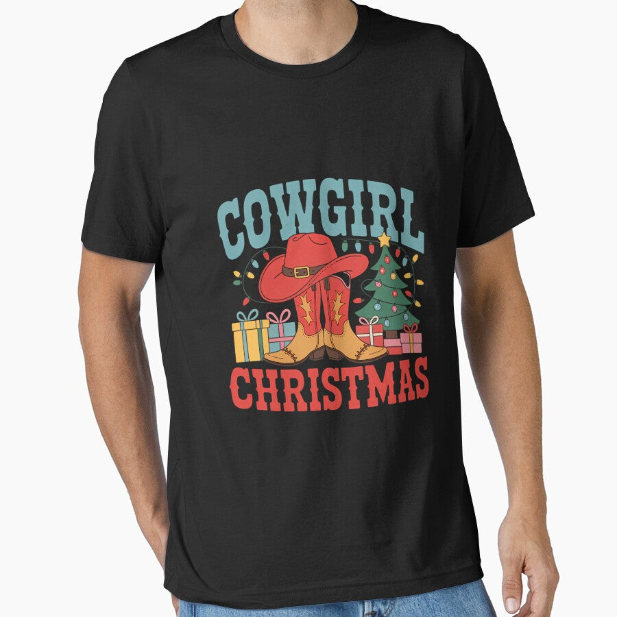 Cowgirl Christmas Country Western Cowgirl Xmas by LunaCrazeArt