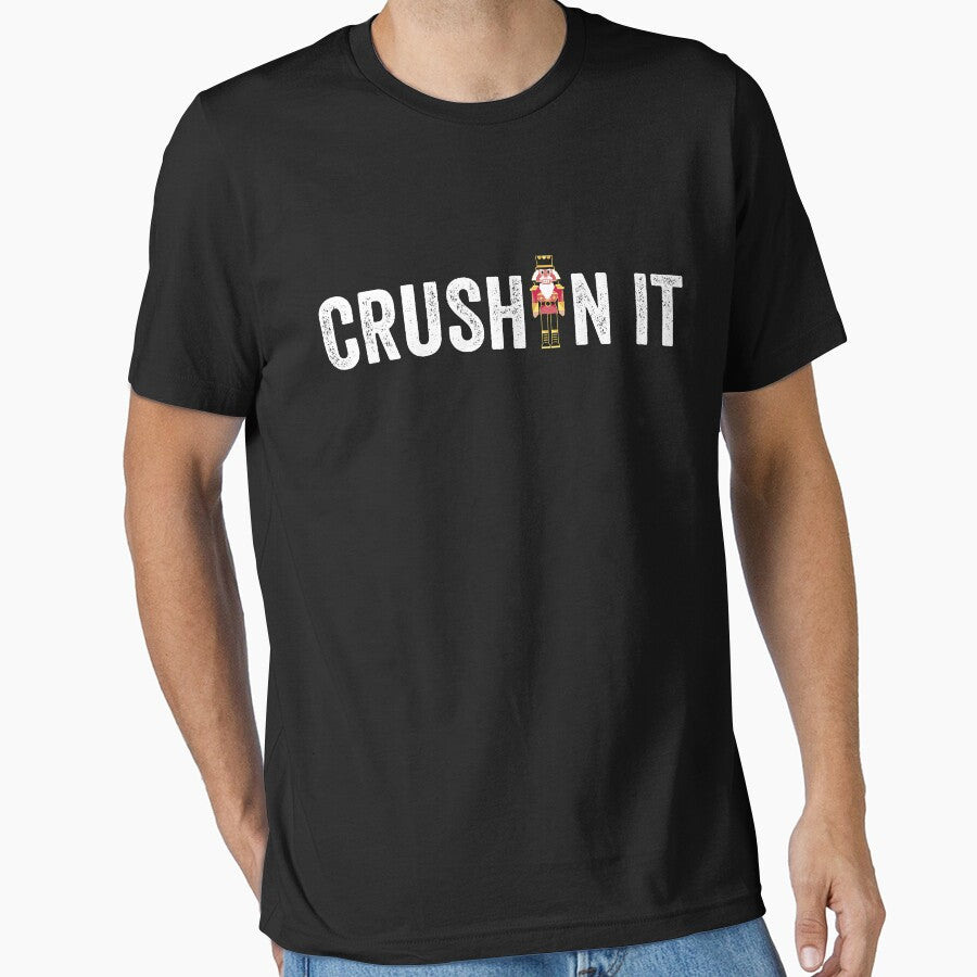 Crushin' It Funny Adult Christmas Nutcracker Gear by DynamicDesign