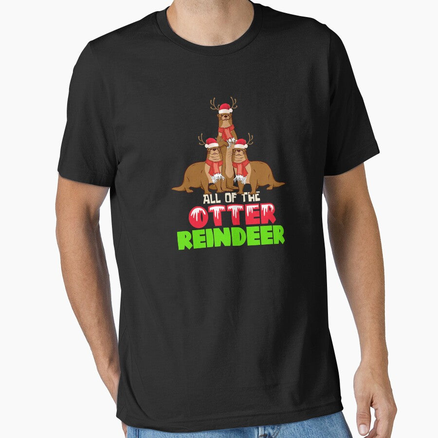 All Of The Otter Reindeer Christmas Design by PNGShop