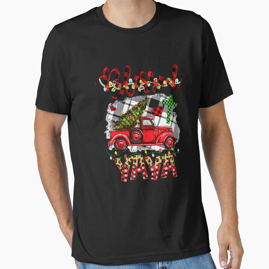 Blessed Christmas Red Truck Gift For Grandma by ainegonza