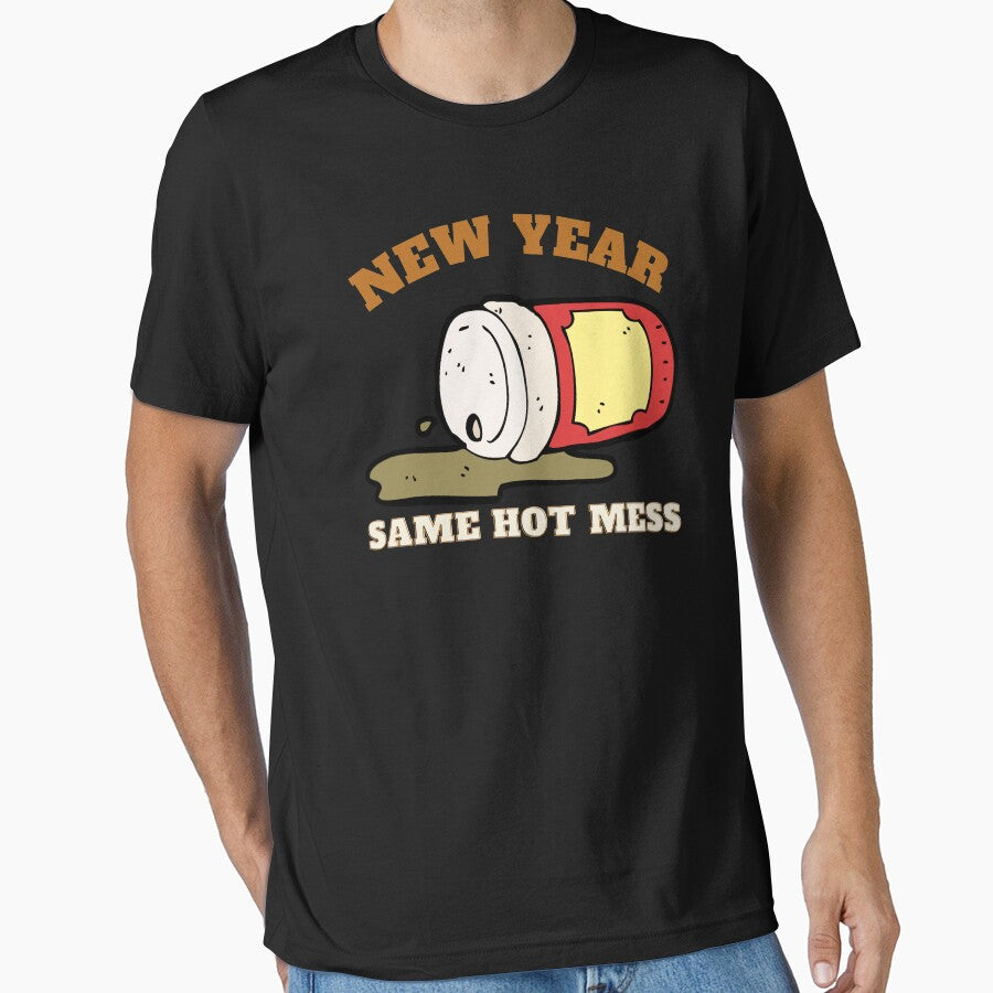 NEW YEAR SAME HOT MESS - SPILED COFFEE by ARUN VASWANI