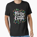 Merry and Bright Christmas Lights Xmas Holiday by JodyBoling