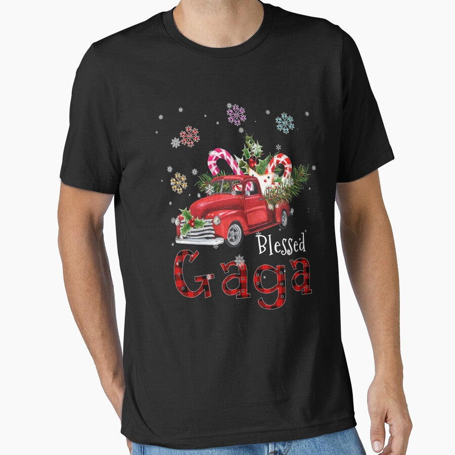 Blessed Gaga Christmas Red Truck Gift For Grandma by ainegonza