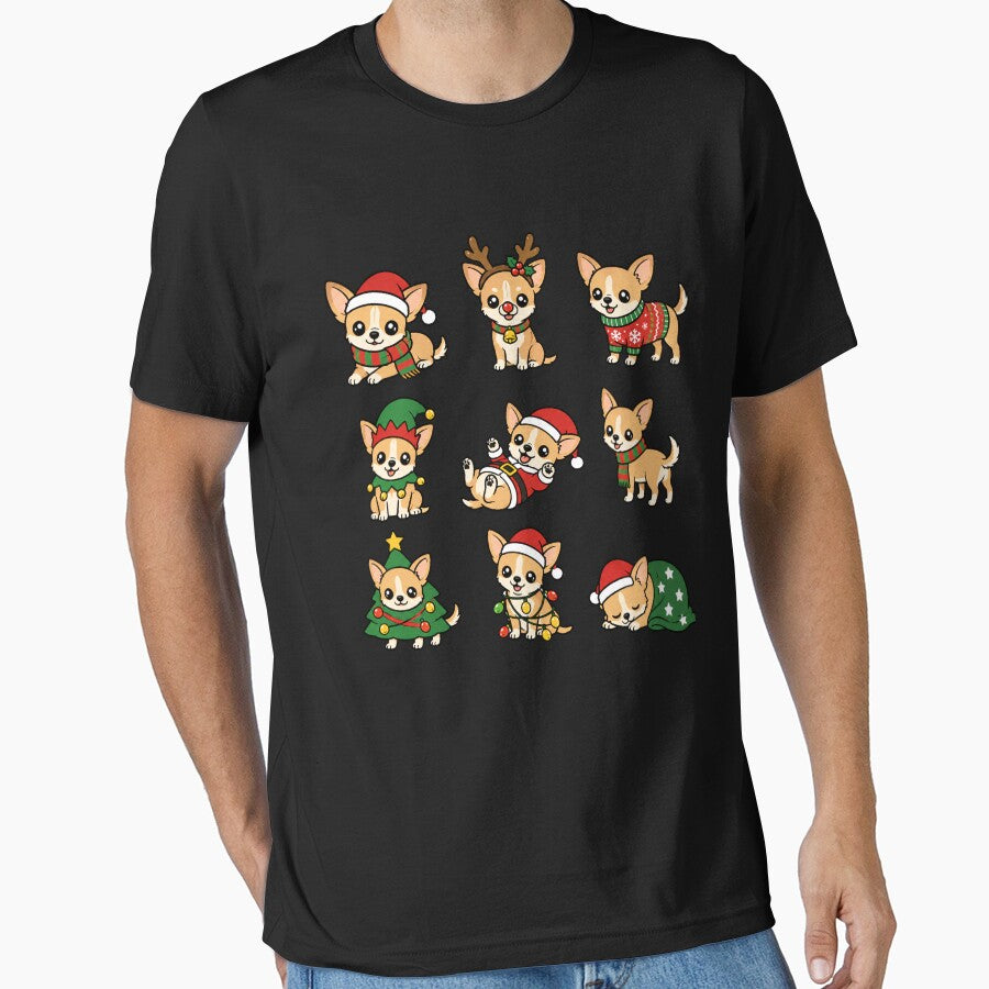 Funny Chihuahua Dog Christmas Holiday Xmas Mom Dad by rafaeltto