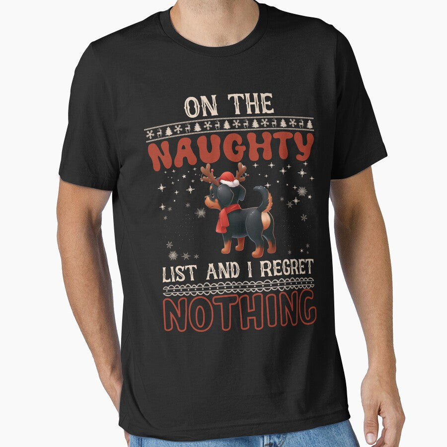"Rottweiler the Naughty List: No Regrets Christmas Vibes" by Xhevahir
