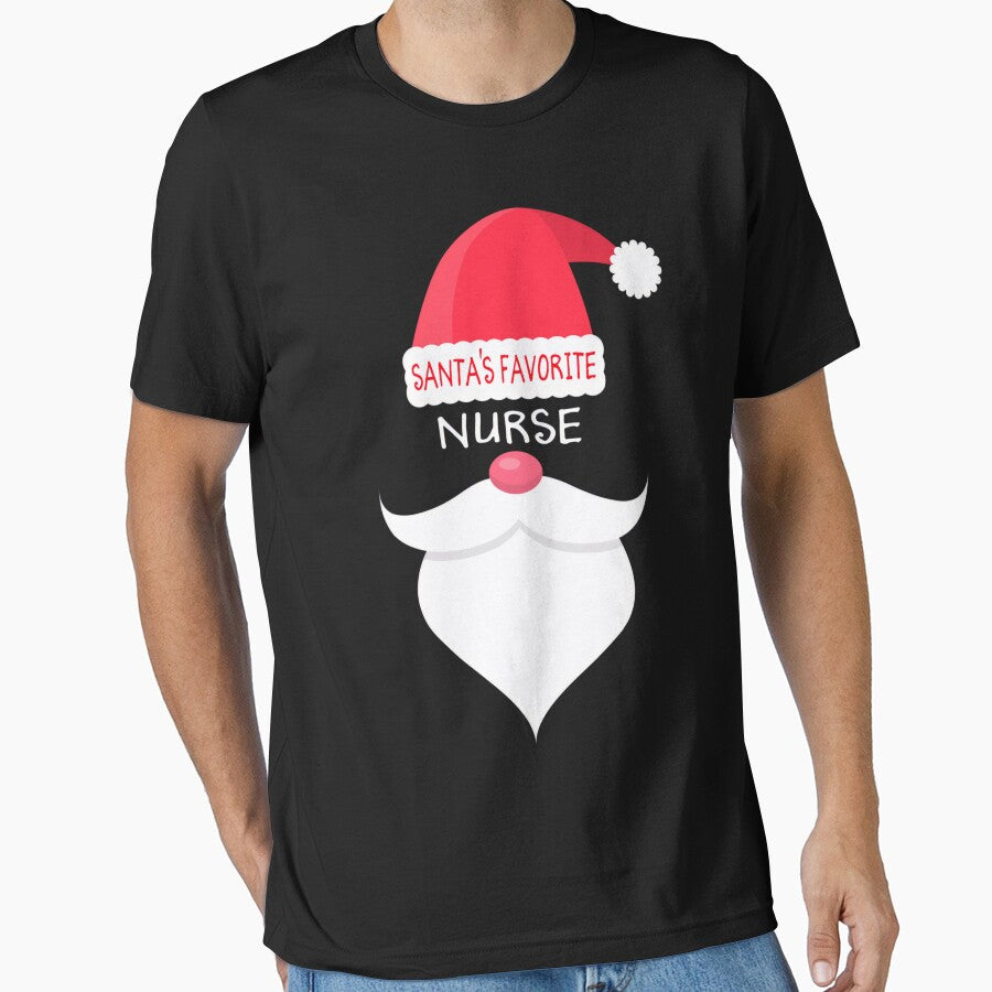 Merry Nurse Christmas Classic Vintage Favorite Santas Retro by Olincristie