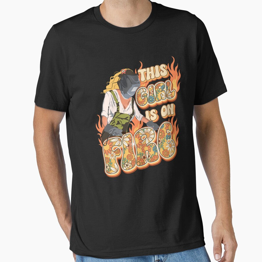 This girl is on fire Welder girl by HomeCoquette