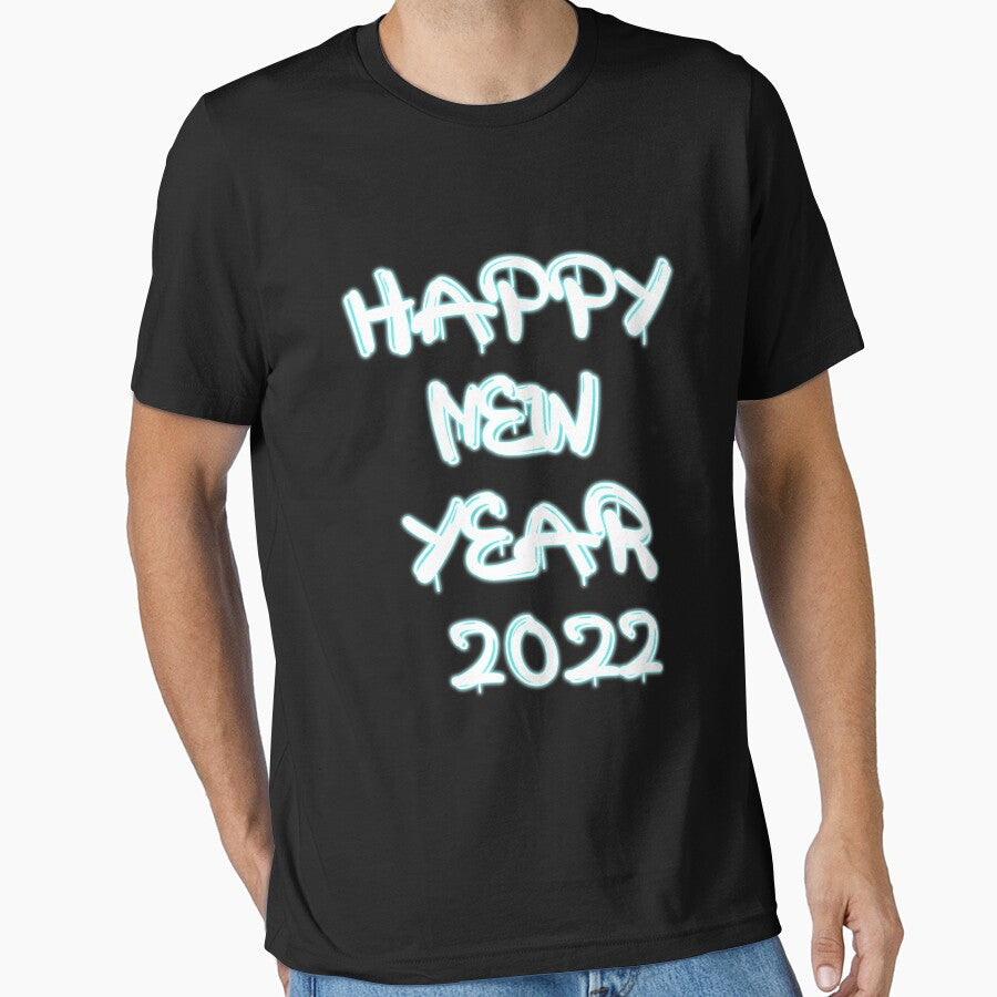 Happy New Year 2022 Essential T-Shirt by ANAS    HO