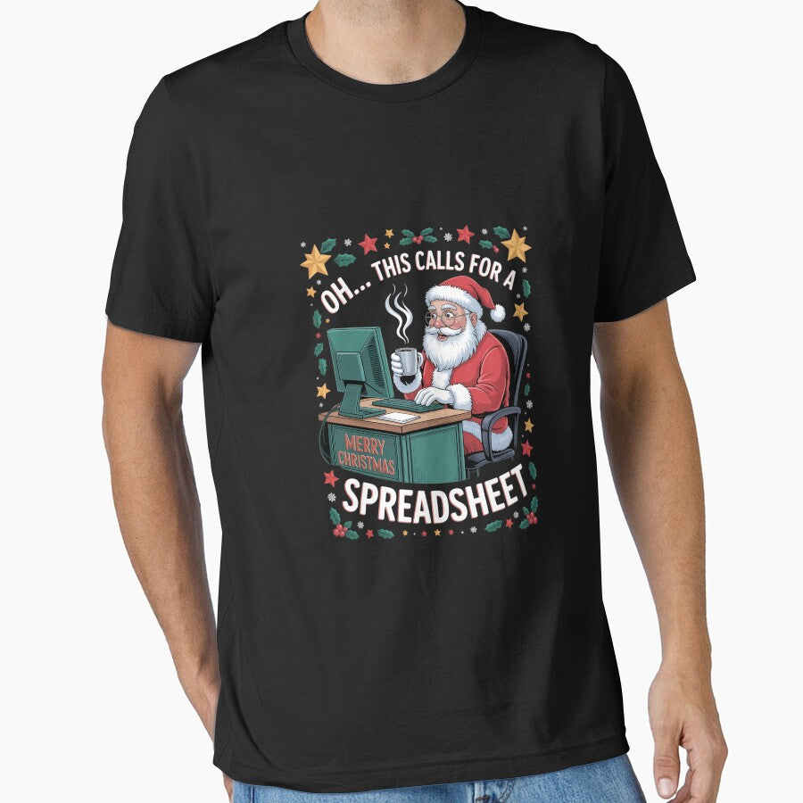 oh this calls for a spreadsheet,Santa analyst in christmas by DeadlockCrew
