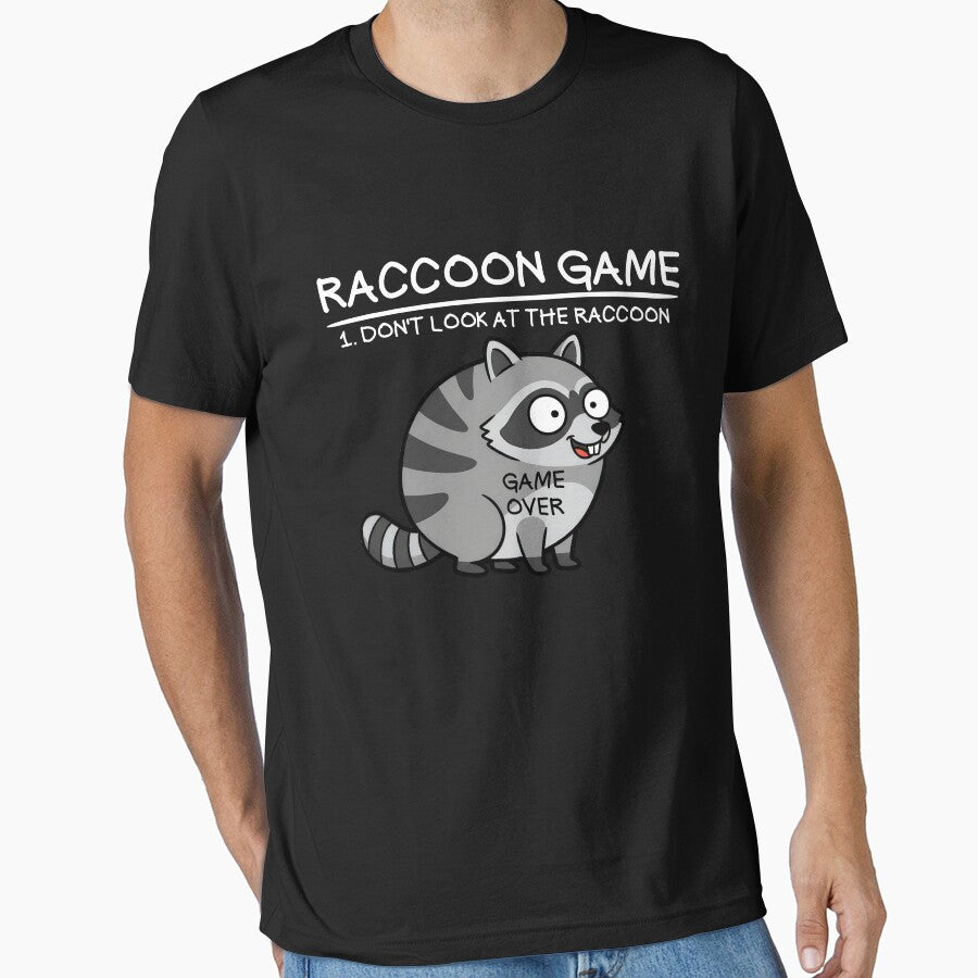 Raccoon Game Don't Look At The Raccoon Funny Raccoon Gear by DynamicDesign