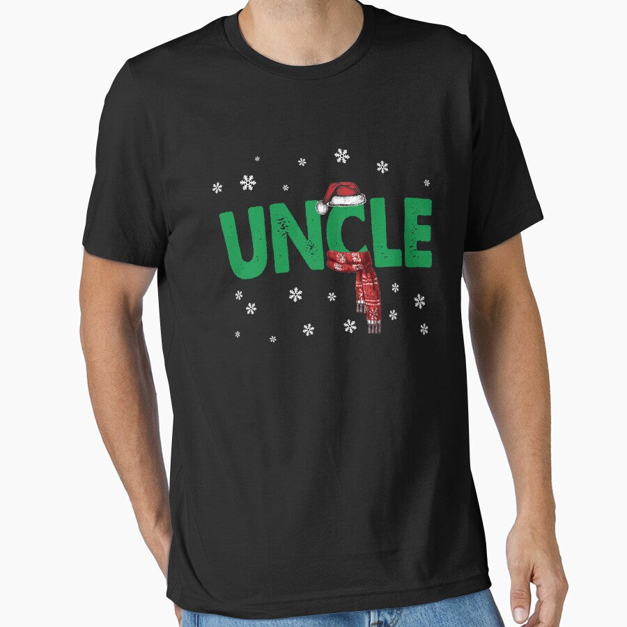 Uncle T-Shirt Christmas Santa Hat Family Matching Pajamas by thuthuatna