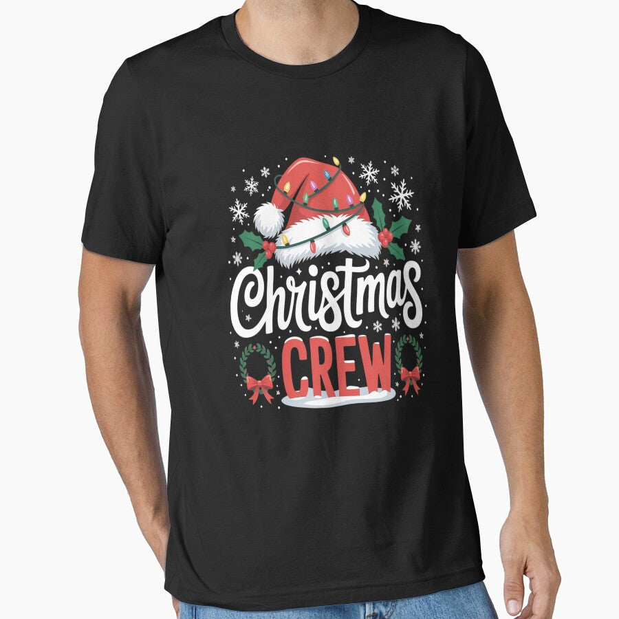 Christmas Crew Christmas Lights Family Matching Pajamas by ticlitule