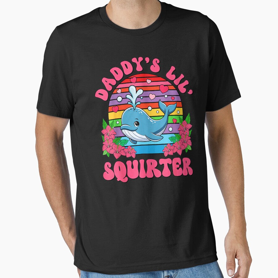 Daddy's Lil. Squirter Baby Whale Ocean Animal Dad Child Gift by SanTiOmal
