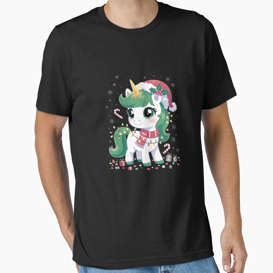 Cute Unicorrn Santa Hat Pajamas Christmas Xmas Pjs Girl by CultureSpec