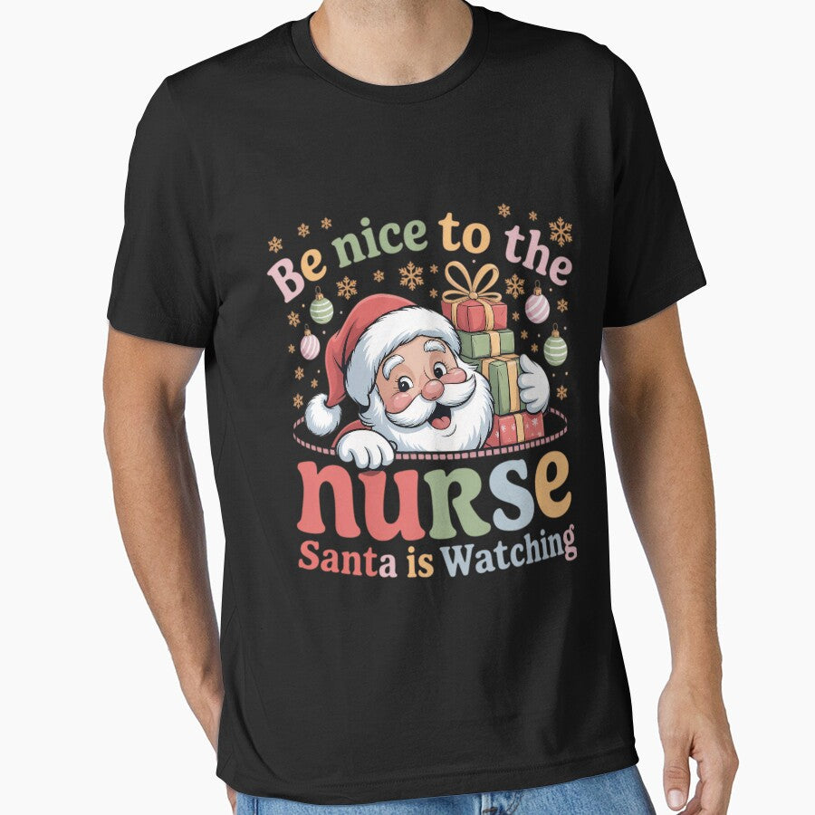 Classic Nurse Be Nice is Nurse The Santa Christmas Retro To Vintage Watching by FrankyTepper