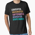 Educated Vaccinated Caffeinated Dedicated Devops engineer shirt, Funny Devops engineer Christmas Gift by xlnv