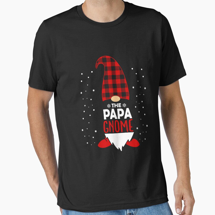 Christmas Papa Gnome Red Plaid Gift by Ibu83