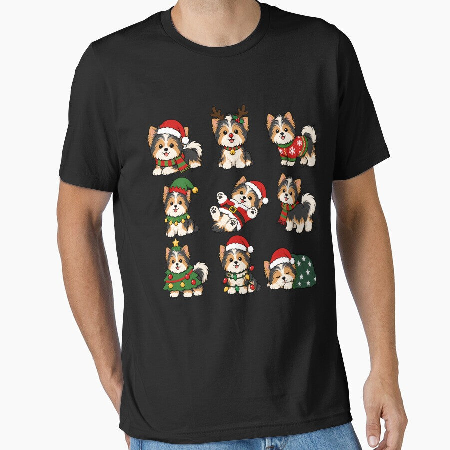 Funny Biewer Terrier Dog Christmas Holiday Xmas Mom Dad by rafaeltto