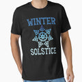 Blue Winter Snowflake Blessed Solstice Yule Cute Gift by Dressed For  Duty