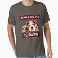 Being a dog dad is ruff! Best Dog Dad | Cute Dod Shirt | Dog Lover Gift |Pet Lover| Fur Parents | Dog Dad | Mum Gift by Duncan Udawatta  | The Mugzz Shop