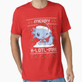 Cute Axolotl Christmas Merry Alotlmas For Axolotl Lover by MrEddie10