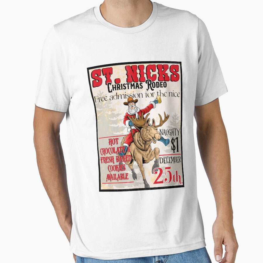 Vintage Christmas Rodeo Poster by SmokinGlue
