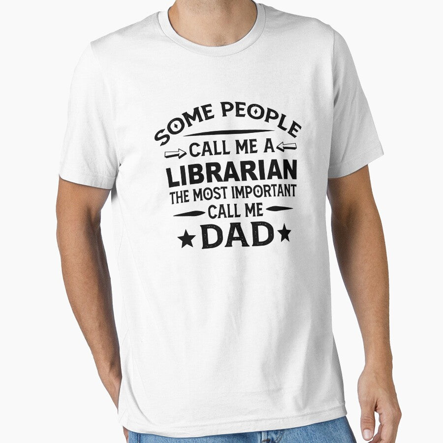 librarian Father Dad T-shirt gift for father's Day librarian Dad Father's Day, librarian Dad Hudband Christmas Gift by xlnv