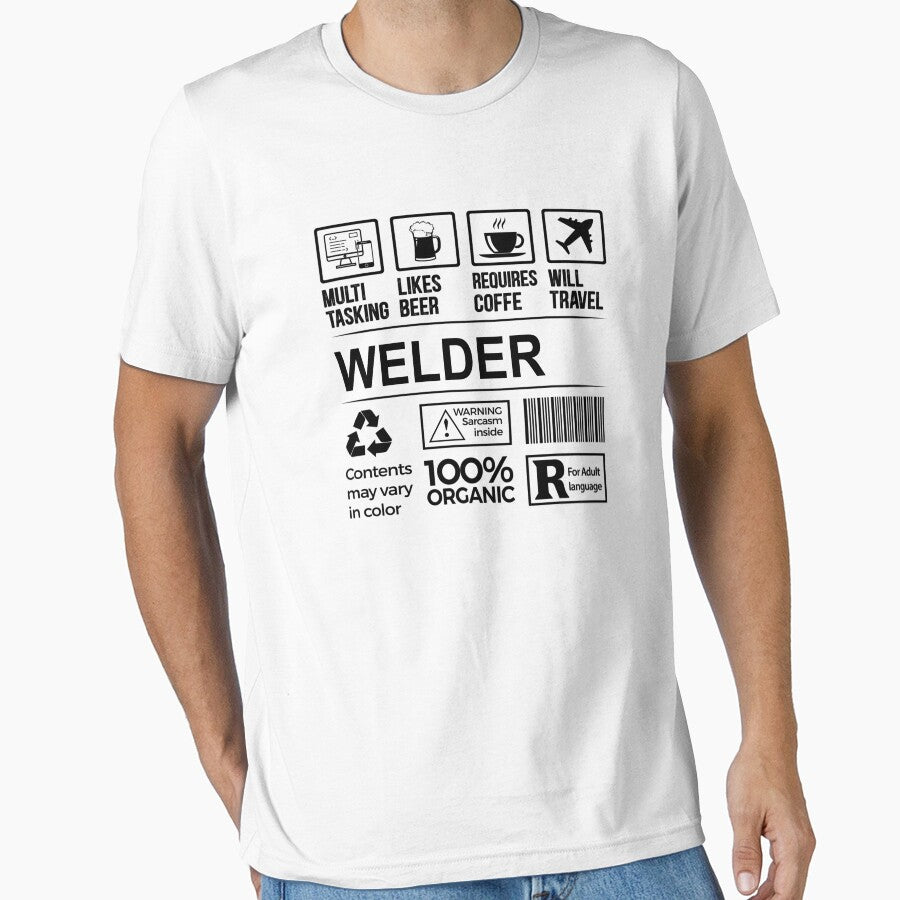Welder T Shirt, MultiTasking Certified Job Gift Item, Job Profession,Mens Womens Girls Dad, Welder Christmas Birthday Gift by xlnv