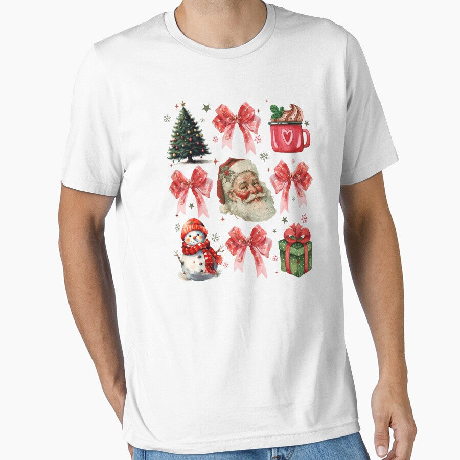 Santa Claus Coquette Bow by vintagearttee