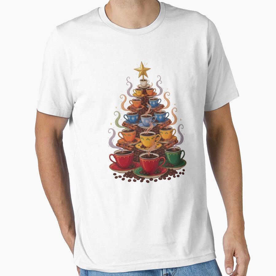 Coffee Christmas Tree Lover Barista Christmas Holiday by CF_VintageDesign
