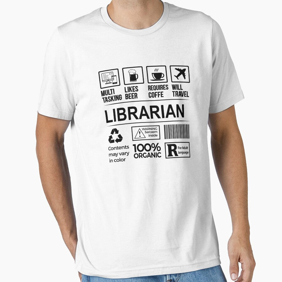librarian T Shirt, MultiTasking Certified Job Gift Item, Job Profession,Mens Womens Girls Dad, librarian Christmas Birthday Gift by xlnv