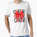 Coquette Cheer Shirt Black and Red Team Cheerleading by ArleneRowe
