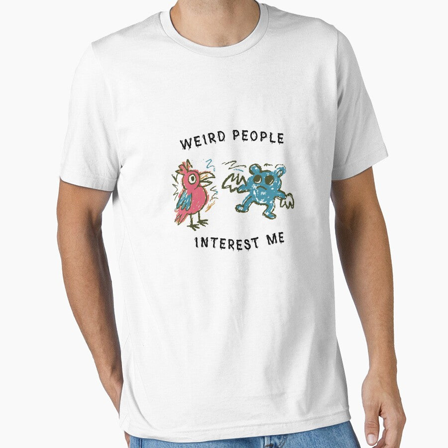 weird people interest me - funny t-shirt-fun shirt by designkb