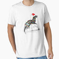 Christmas Otter Cute Sea Otter Wearing Santa Hat by MintedFresh