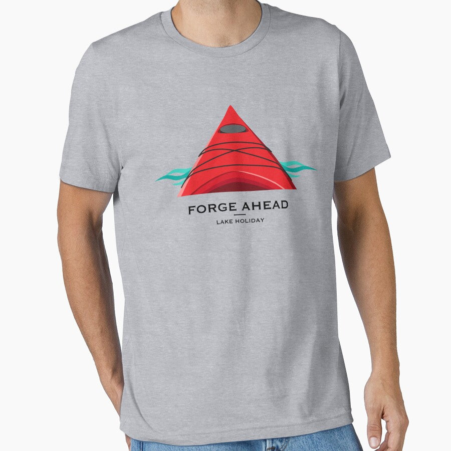 Forge Ahead Kayak - Lake Holiday - Red by BlueSkyTheory
