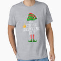 coffee drinking Elf  Funny idea gift for nurse student and coffee lovers mornings by wi trendshop
