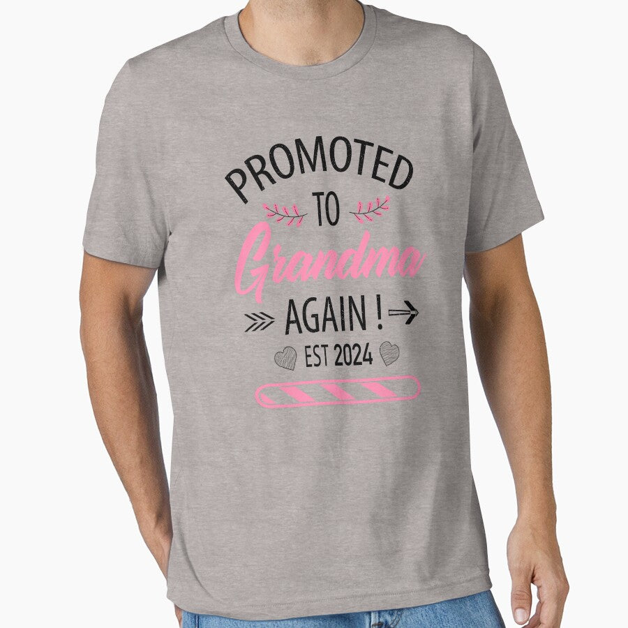 Promoted To grandma EST.2024 shirt, Baby shirt, Coming Soon shirt, est 2024, promoted to great Grandma by tigger shop